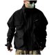 thumbnail image 2 of Chaqueta De Trabajo Con Capucha Y Cordón Para Hombre, De Color Sólido, Con Bolsillo Y Cremallera, Resistente Al Viento, Para Senderismo Al Aire Libre, Chaqueta Informal Con Capucha De Manga Larga, 2 of 9
