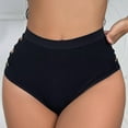 thumbnail image 5 of YWDJ Cheeky Panties for Women Breathable Lightweight No Show Sexy Seamless Underwear With Triangular Hollow Breathable Underwear Black S, 5 of 9
