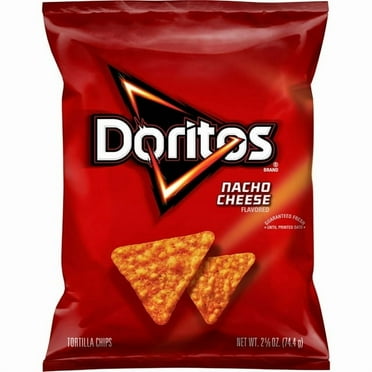 Doritos Tortilla Chips Nacho Cheese Flavor, 2.625 oz Bag - 3 pack