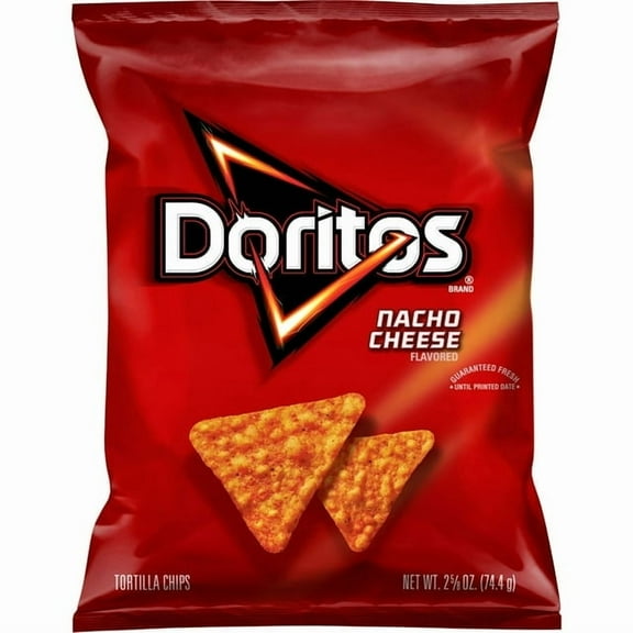 Doritos Tortilla Chips Nacho Cheese Flavor, 2.625 oz Bag - 3 pack