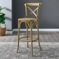thumbnail image 2 of Modway Gear X-Back Wood Fully Assembled Bar Stool in Natural, 2 of 10