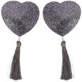 thumbnail image 1 of 1 Paire d'Autocollants de Poitrine en Forme de Coeur avec Pompon pour Femme, 1 of 8