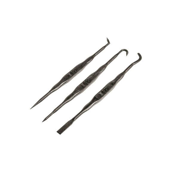 Breakthrough Clean Technologies® Double-Ended Fiber Reinforced Polymer Picks, 3-Pack w/ Vinyl Pouch, Black