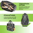 thumbnail image 6 of Garden Tool Bag,Pioneer Flower Floral Print Pattern Garden Tool Organizer,Garden Gifts,Waterproof Multi-Pocket Garden Tool Storage 11.8x5.5x11.4 Inch(Tools NOT Included), 6 of 6