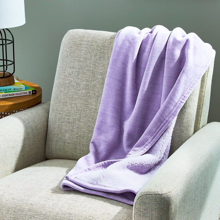 オーラリー BABYCASHMERE WIDESTOLE PURPLE 24AW Parent's Choice Cozy Chenille Baby Blanket, Purple, 30