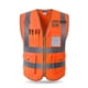 thumbnail image 4 of Alta Seguridad Seguridad Chaleco Uniforme XL Naranja Sunnimix Chaleco de seguridad para ropa de trabajo, 4 of 7