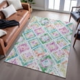 thumbnail image 3 of Dalyn Rugs Premium Machine Washable Mayfield AMF1088 Teal 5' x 7'6" Rug, 3 of 7