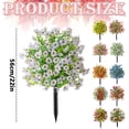 thumbnail image 2 of Artificial Flowers Outdoor Fake Silk Flower with Stakes Realistic Wildflowers for Garden Patio Yard Home Decor, 2 of 6