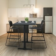 Regency Cain 66" x 24" Cafe Training Table- Grey