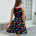 thumbnail image 6 of Colorful Love Heart Dress Fashion Beach Long Dresses Female Party Printed Sundress, 6 of 7