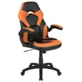 thumbnail image 2 of BlackArc High Back Gaming Chair with Orange and Black Faux Leather Upholstery, Height Adjustable Swivel Seat & Padded Flip-Up Arms, 2 of 10
