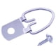 thumbnail image 1 of Colgadores de cuadros con anilla en D con tornillos, 50 piezas, accesorios para colgar cuadros de un solo orificio, ganchos para cuadros para decoración de relojes, pinturas, marcos de cuadros, 1 of 5