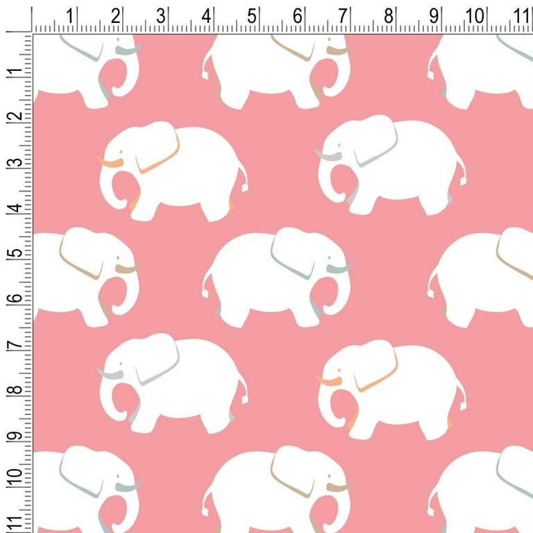 Baby Elephant Personalized Baby Wrapping Paper Roll - 6ft Roll