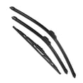 thumbnail image 1 of Unique Bargains 3 Pcs 26' 20' 16' Front Rear Windshield Wiper Blade Set for Dodge Grand Caravan with J / U Hook Black, 1 of 1