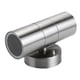 thumbnail image 3 of Lámpara de pared Irfora Lámparas de pared arriba y abajo de doble cabezal de acero inoxidable 2 uds., Luz cálida para interiores y exteriores, bombilla GU10, lámparas IP65 Irfora Lámpara de pared, 3 of 7