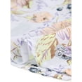 thumbnail image 5 of Unique Bargains Femmes Boho Floral V Cou Évêque Manches Wrap Robe Violet Clair L, 5 of 5