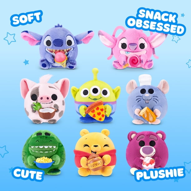 Disney - すずりん2️⃣ Snackles Disney 5-Inch by ZURU - Mystery Capsule with Ultra-Soft 5