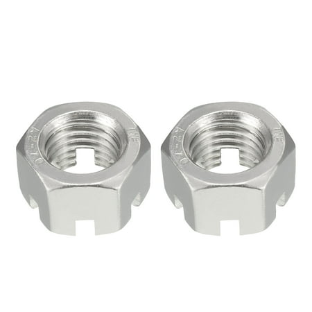 

M20 x 2.5mm Pitch 304 Stainless Steel Slotted Hex Nuts Pack of 2