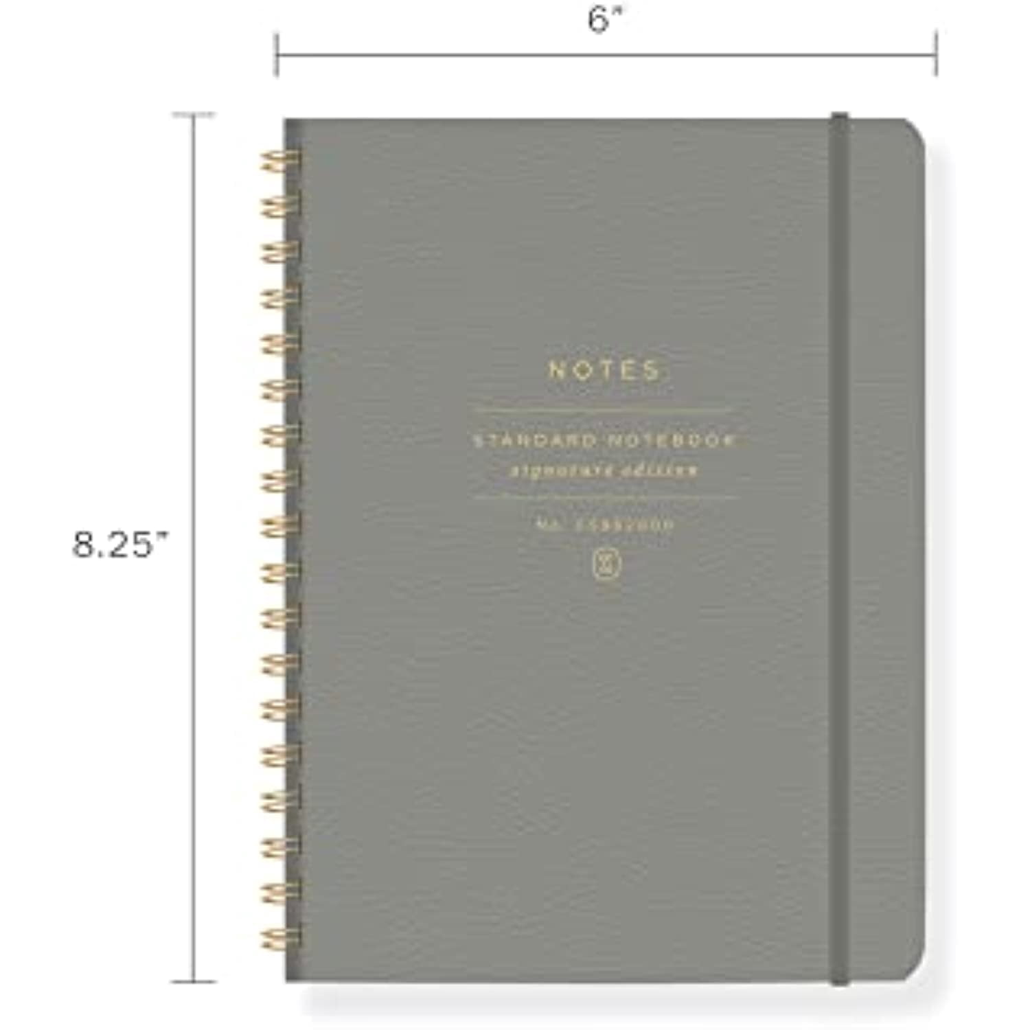 Fringe Studio Standard Spiral Notebook, Faux Leather, Medium (962070), Multicolor