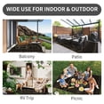 thumbnail image 7 of SIXHOME Outdoor Rug 8'x10' Waterproof Patio Rug Reversible Indoor Outdoor Rug Lightweight Plastic Straw Rug for RV Camping Deck Balcony Boho Porch Decor Black and Brown, 7 of 7