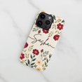 thumbnail image 1 of Personalised Cream Floral Print Case, iPhone 13, 1 of 6