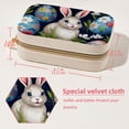 thumbnail image 5 of Easter Velvet Portable Travel Organizer with Removable Compartment - Gift, Earring Organizer, Storage Box, and Bracelet Holder, 5 of 7