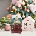 thumbnail image 4 of LOLIPPYY Wooden Rotary Display Stand with Stable Crystal Base Brown 1 Set for Home Decor, 4 of 8