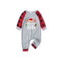 thumbnail image 2 of SwiftWear Merry Christmas 2024 Family Matching Pajamas Set, Long Sleeve Letter Printed Top and Plaid Pants 2 Piece Pjs, 2 of 7