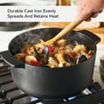thumbnail image 6 of KitchenAid Seasoned Cast Iron Dutch Oven/Casserole, 6 Quart, Cast Iron Black, 6 of 18