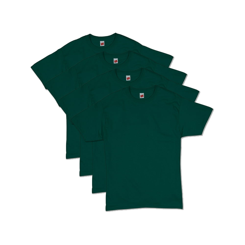 Hanes ComfortSoft® Men's Short-Sleeve Crewneck T-Shirt 4-Pack COLOR