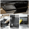 thumbnail image 6 of BRANO Under Cabinet Range Hood, 36 Inch, 1200 CFM DC Motor, 6-Speed Ducted Vent Hood, Voice/Gesture/Touch Control, Stainless Steel with PVD Titanium-Plated Finish, 8-Inch Round Duct, 6 of 7