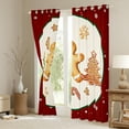 thumbnail image 3 of Homewish Xmas Tree Cookie Black Out Curtains,Merry Christmas Curtains Pack of 2 (42x63 Each),Kawaii Gingerbread Man Bedroom Curtains For Kids,Breathable Home Decor, 3 of 6