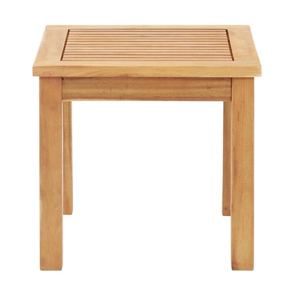 Alaterre Furniture 3-Piece Acacia Wood Bistro Set – 2 Foldable Chairs & Table with Woven Seats for Patio/Deck