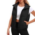 thumbnail image 2 of IMENGL Plus size down cotton vest, Black 2XL, Size M-5XL, 2 of 6