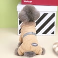 thumbnail image 4 of Fur Collar Dog Overalls with D Ring Winter Dog Clothes for Small Dogs Puppy Jumpsuit Chihuahua Jacket Poodle Costumes Pet Coats ShopWise Round, 4 of 8