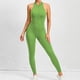 thumbnail image 4 of Conjunto deportivo de Yoga de una pieza para mujer, conjunto de gimnasio calado con cremallera, conjunto de entrenamiento de Fitness, ropa deportiva académica, 4 of 5
