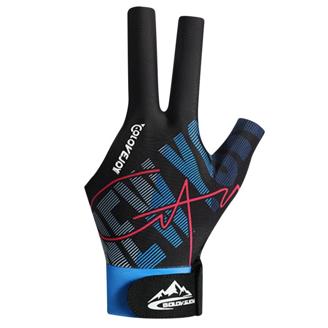 Guantes Entrenamiento Billar Tres Dedos Antideslizantes Ajustables Hugtrwg para Hombres y Mujeres Mano Izquierda