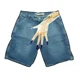 thumbnail image 1 of Pantalones cortos vaqueros holgados Y2K con estampado vintage de huellas dactilares, estilo hip hop, estilo Harajuku, para verano, para hombres y mujeres, estilo gótico, para baloncesto, ropa de calle, 1 of 1