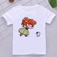 thumbnail image 1 of Disney Child Mermaid Princess Kawaii Printed T-shirt Baby Girl Soft Cartoon Clothing Cute Graphic Tops Kids Funny Tees DropshipHeight-80(1-2T) Gao Jinjia LED, 1 of 2