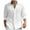 White, variant on Men's Long Sleeve Solid Knit Shirt - Casual Button Up, Relaxed Fit for Vacation & Office