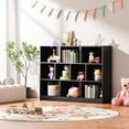 thumbnail image 3 of Cozy Castle Black Bookshelf, 3-Tier Open Shelf Bookcase, 10 Cube Storage Organizer with Anti-Tilt Device for Bedroom, Living Room, 55.11" W x 11.61“D x 40.94“H, 3 of 18