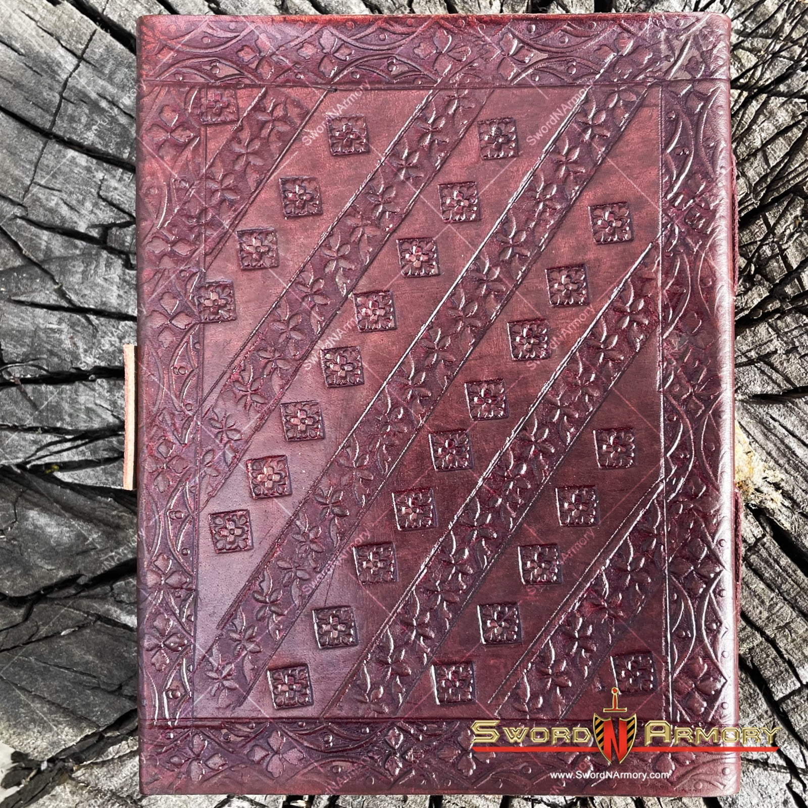 Medieval Genuine Leather Journal Diary Parchment Paper Notebook Brown Moon Fairy
