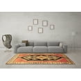 thumbnail image 3 of Ahgly Company Indoor Round Persian Brown Traditional Area Rugs, 7' Round, 3 of 4