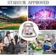 thumbnail image 4 of Lohol Clear Purse Stadium Approved CrossBody Bag for Men and Women Khaki-Large, 4 of 8