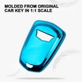 thumbnail image 3 of Xotic Tech Blue Soft TPU Remote Control Smart Key Fob Cover Compatible with Cadillac ATS 2013-2019, CT6 2016-2020, XT5 2017-2021, XT4 2018-2021, Escalade 2019-2021,CTS 2014-2021, SRX XTS 2015-2021, 3 of 9