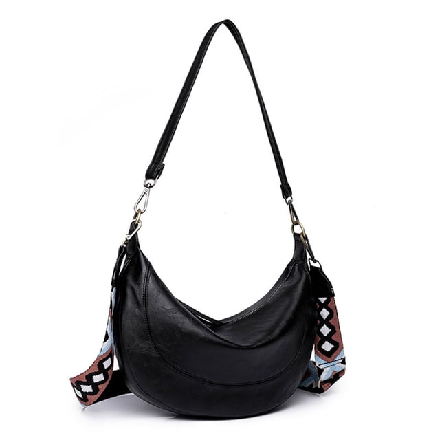 Sac Bandoulière Croissant en Cuir PU, Sac Fourre-Tout de Mode pour Magasinage et Vacances de Fin de Semaine