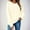 Light Khaki, variant on Babysbule Women's Casual Long Sleeve Solid Crewneck Sweatshirts Cute Circular Zipper Drop Sleeve Loose Fit Pullover Fall Clothes