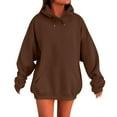 thumbnail image 2 of Brown Sweaters for Womens Oversized Winter Cotton Sweatshirts Pullover 2024 Fashion Tops Trendy Outfits Womens Fall Fashion 2025, 2 of 5