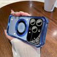thumbnail image 1 of for iPhone 15 Pro Max/ 15 Ultra Magnetic Transparent Case,Luxury Bling Shockproof Military-Grade Protection with Camera Lens Protective, 1 of 5