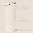 thumbnail image 5 of HydroJug Stainless Steel Shaker 24 oz - Insulated, Leakproof, BPA-Free with Silent Mixing Grate - for Fitness, Sports & Everyday Use - Cream, 5 of 5